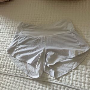 White lululemon shorts